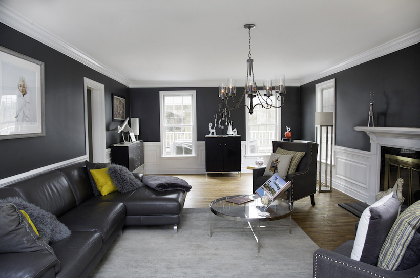 Nolan Painting Company- Havertown, PA Interior painting of a living room by Nolan Painting