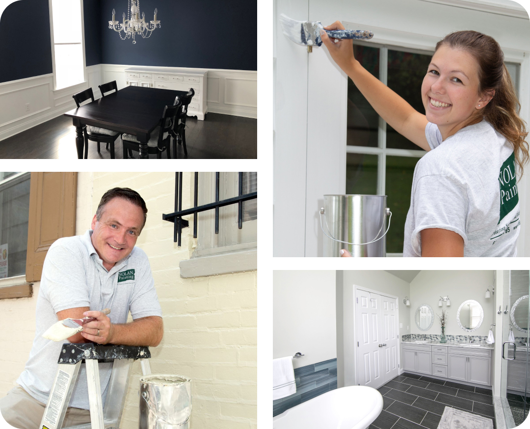 Nolan Painting Company- Havertown, PA Painters working on residential properties